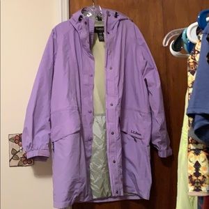 Vintage L.L. Bean Pastel Purple Rain Coat!